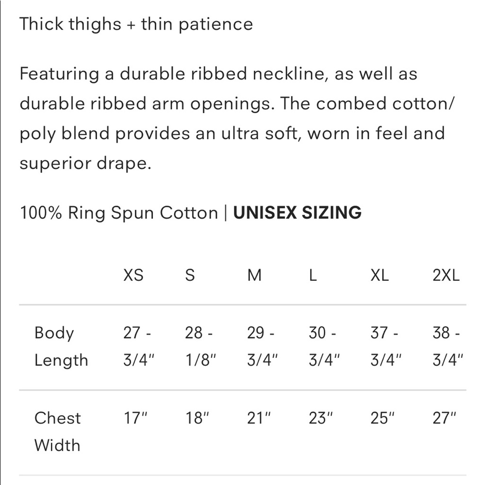 Thick Thighs Thin Patience Tee 💪🏽&🍩 - Picture 2 of 5